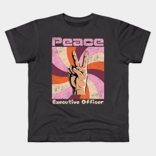 Peace In The 70s Style Kids T-Shirt